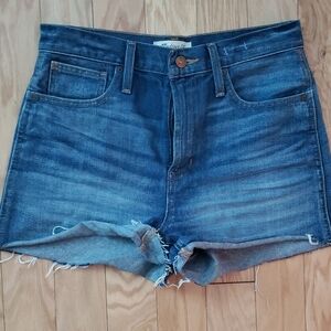 NWT Madewell "the perfect jean short" Denim Cutoff Shorts sz 26